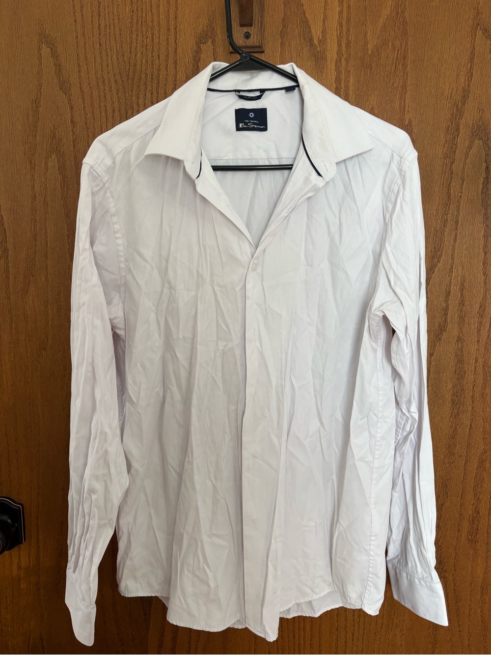 Ben Sherman White Button-Front Dress Shirt